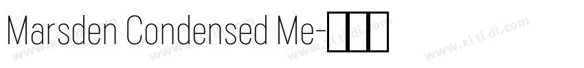 Marsden Condensed Me字体转换